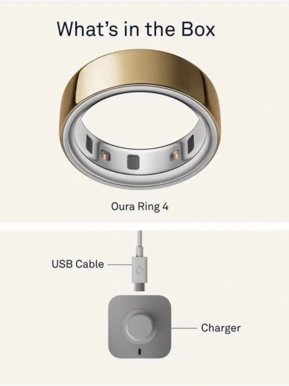 Oura Ring 4 (Gold Size 7)